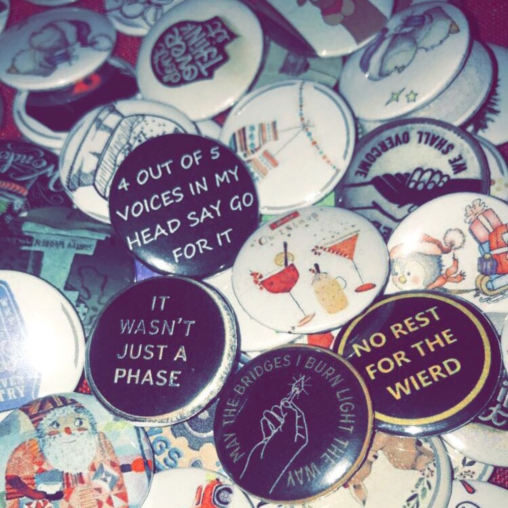Pinback Buttons- Mystery Bag of 6